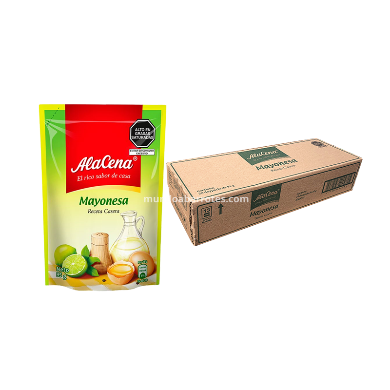 Mayonesa Alacena Caja 24 Doypacks De 95gr Mundo Abarrotes