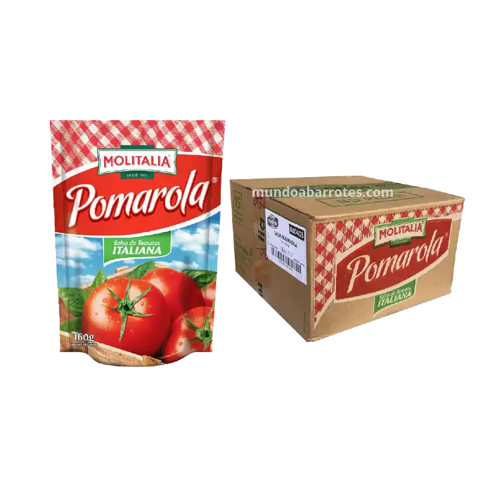 Caja de Salsa Tomate Pomarola de 160 gramos
