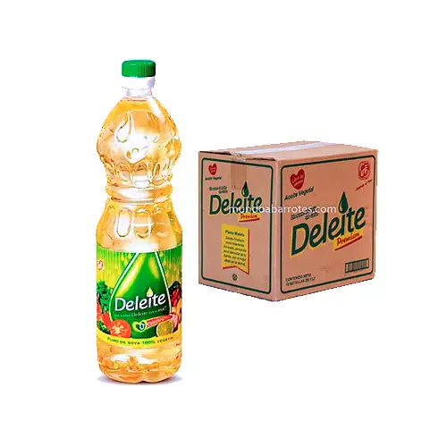 Caja de Aceite Deleite Premium 12 botellas de 1 litro