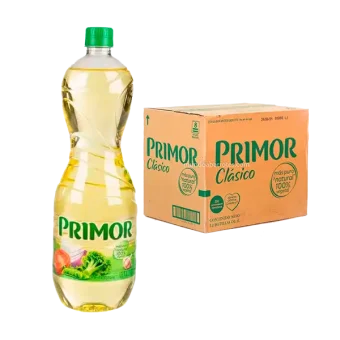 Caja de Aceite Vegetal Primor clásico 12 botellas de 1 litro