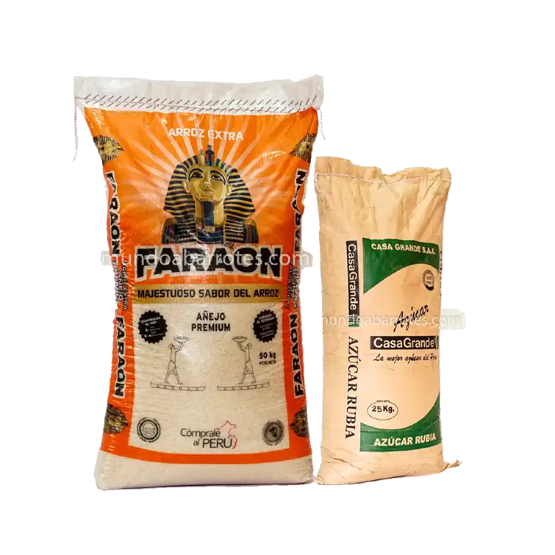 Arroz Faraón 50 kilos Azúcar Casa Grande 25 kilos