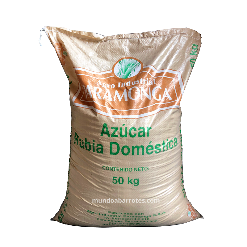 Azúcar rubia Paramonga 50kg - Mundo Abarrotes