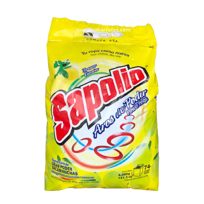 Detergente Sapolio Aros de poder 4 kilos