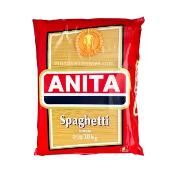 Fideo Spaghetti Anita Rojo 10 kilos