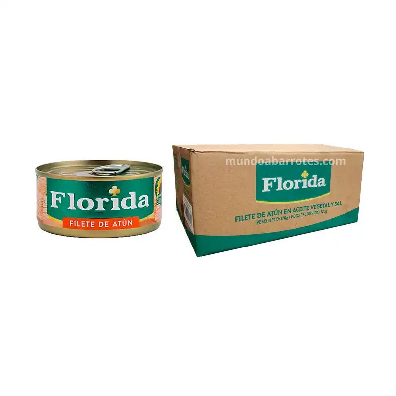 Caja de Filete Atún Florida caja (48 unidades 170 gramos