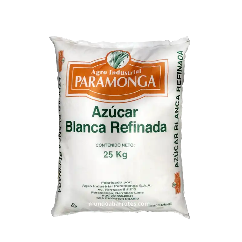 Azúcar blanca Paramonga 25 kg
