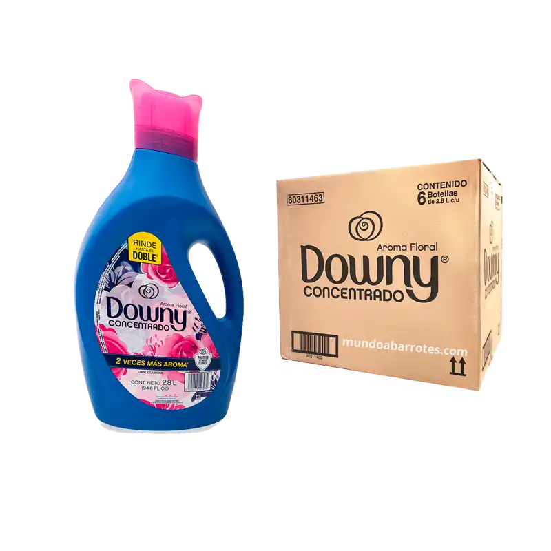 Downy Concentrado 6 unidades 2.8 litros aroma floral