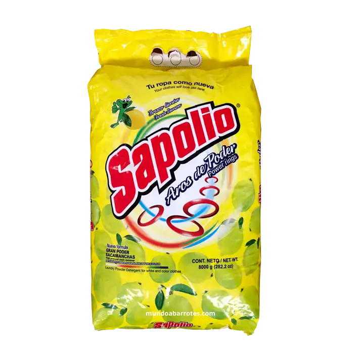 Detergente Sapolio Aros de poder Limón 8 kg